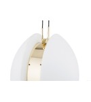 Single pendant lamps - Argon BUFFALO pendant lamp 1 pł. 1x15W (max) opal mat brass elements 4679 - product 3