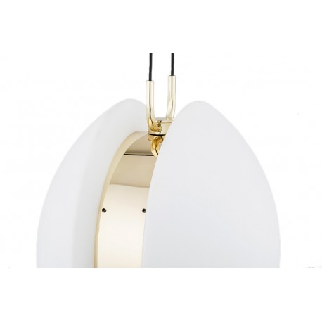 Argon BUFFALO lampa wisząca 1 pł. 1x15W (max) opal mat elementy mosiądzowane 4679