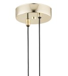Single pendant lamps - Argon BUFFALO pendant lamp 1 pł. 1x15W (max) opal mat brass elements 4679 - product 5