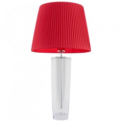 Argon CALIGARI lampa stołowa 1 pł. 1x15W (max) czerwony przezroczysty 3913