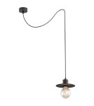Pendant lamps spiders - Argon CORSO pendant lamp 1 pł 1x15W (max) black structure 3835 - product 1