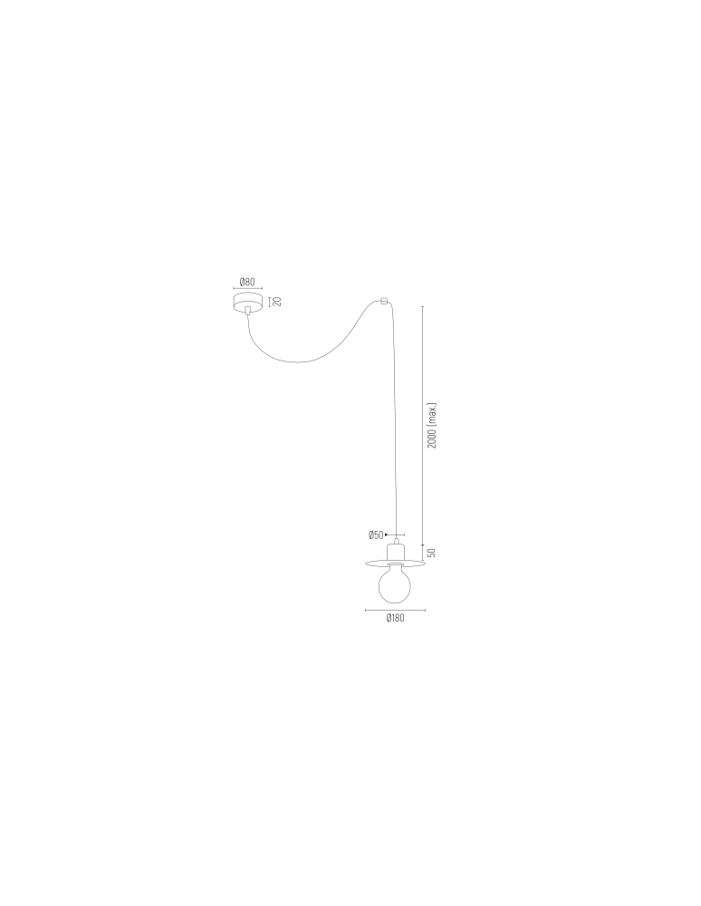 Pendant lamps spiders - Argon CORSO pendant lamp 1 pł 1x15W (max) black structure 3835 - product kolory-swiatla.pl 2