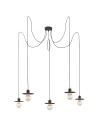 Argon CORSO lampa wisząca 5 pł. "pająk" 5x15W (max) czarny struktura 2078