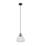 Single pendant lamps - Argon DECORATO 1 fl. pendant lamp 1x15W (max) transparent matte black 4047 - product 1
