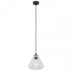 Argon DECORATO lampa wisząca 1 pł. 1x15W (max) transparentny czarny mat 4047