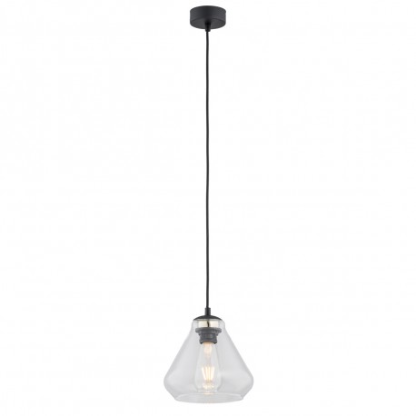 Argon DECORATO lampa wisząca 1 pł. 1x15W (max) transparentny czarny mat 4047