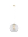 Argon DOVER pendant lamp 1 pł. 1x15W (max) transparent brass elements 4673