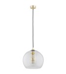 Single pendant lamps - Argon DOVER pendant lamp 1 pł. 1x15W (max) transparent brass elements 4673 - product 2