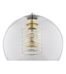 Single pendant lamps - Argon DOVER pendant lamp 1 pł. 1x15W (max) transparent brass elements 4673 - product 3