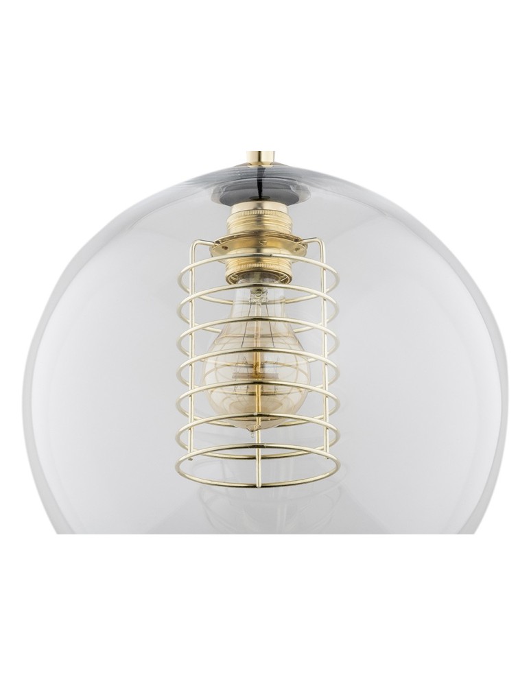 Single pendant lamps - Argon DOVER pendant lamp 1 pł. 1x15W (max) transparent brass elements 4673 - product kolory-swiatla.pl 3