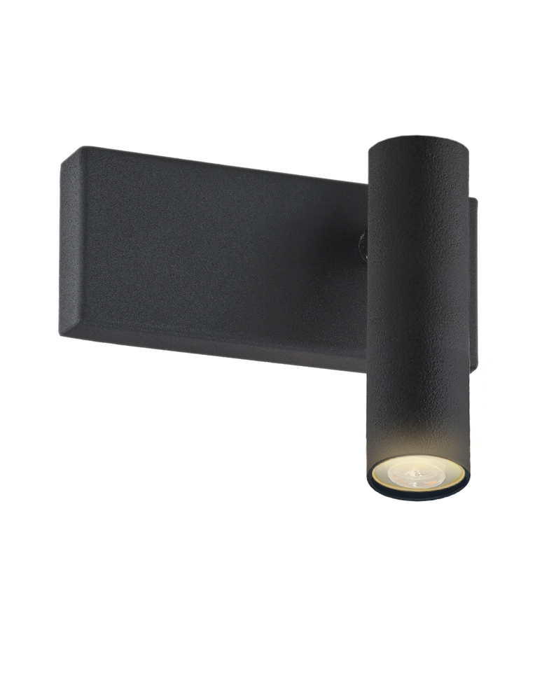 Reading wall lamps - Argon ETNA PLUS wall lamp 1 pł. 1x6W (max) black structure 8065 - product kolory-swiatla.pl 1