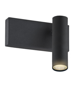 Argon ETNA PLUS kinkiet 1 pł. 1x6W (max) czarny struktura 8065