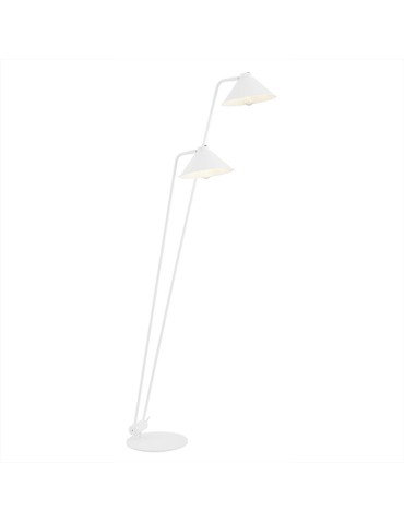 Argon GABIAN 2 fl. floor lamp 2x15W (max) white structure 7074