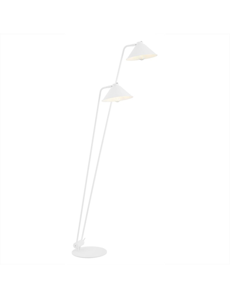 Floor lamps for reading - Argon GABIAN 2 fl. floor lamp 2x15W (max) white structure 7074 - product kolory-swiatla.pl 1