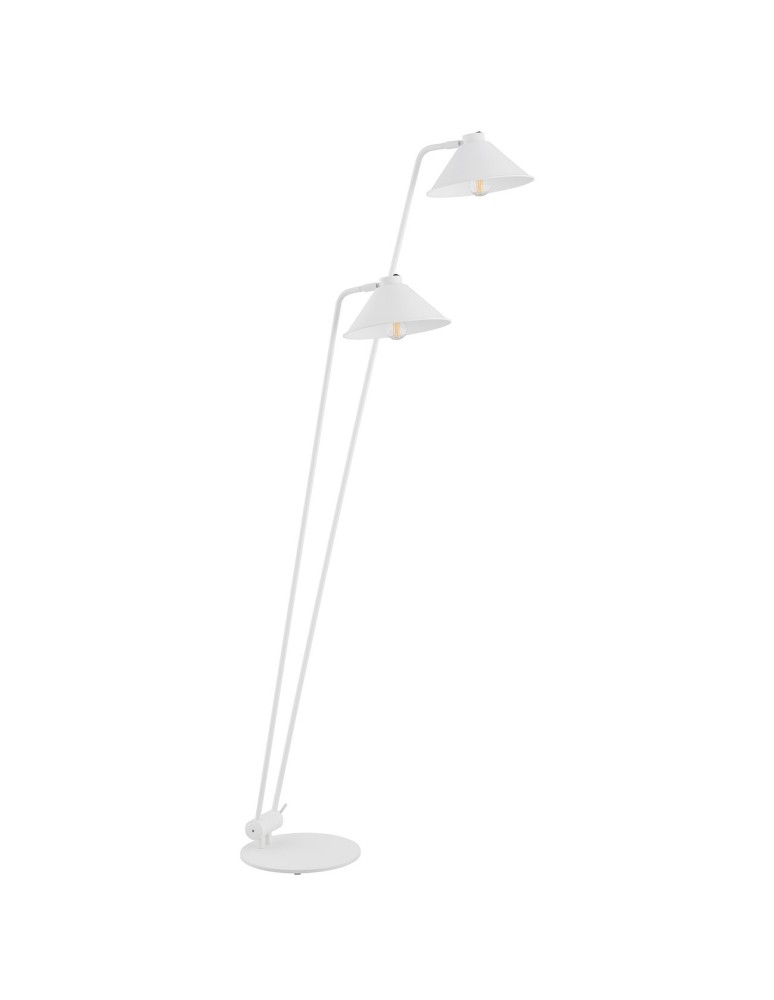 Floor lamps for reading - Argon GABIAN 2 fl. floor lamp 2x15W (max) white structure 7074 - product kolory-swiatla.pl 3