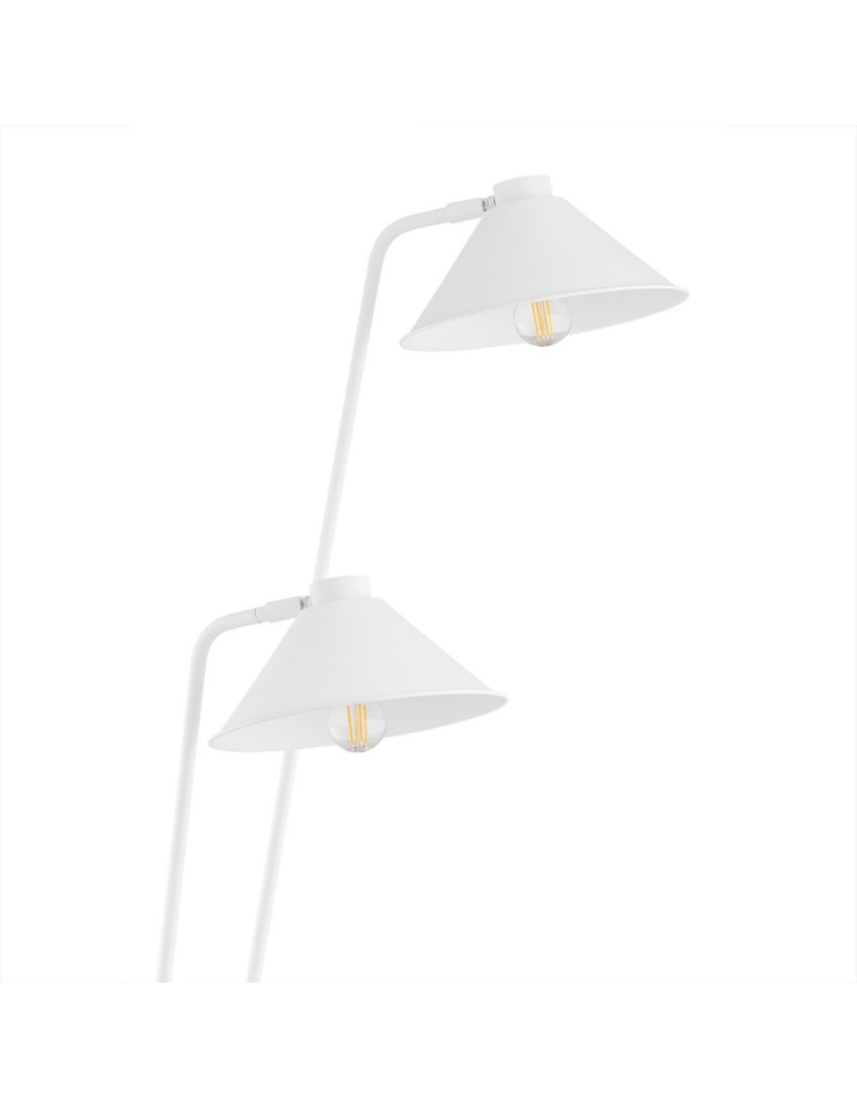 Floor lamps for reading - Argon GABIAN 2 fl. floor lamp 2x15W (max) white structure 7074 - product kolory-swiatla.pl 5