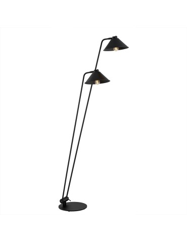 Argon GABIAN 2 fl. floor lamp 2x15W (max) black structure 7075