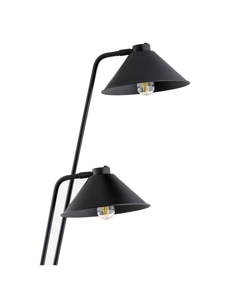 Floor lamps for reading - Argon GABIAN 2 fl. floor lamp 2x15W (max) black structure 7075 - product kolory-swiatla.pl 3