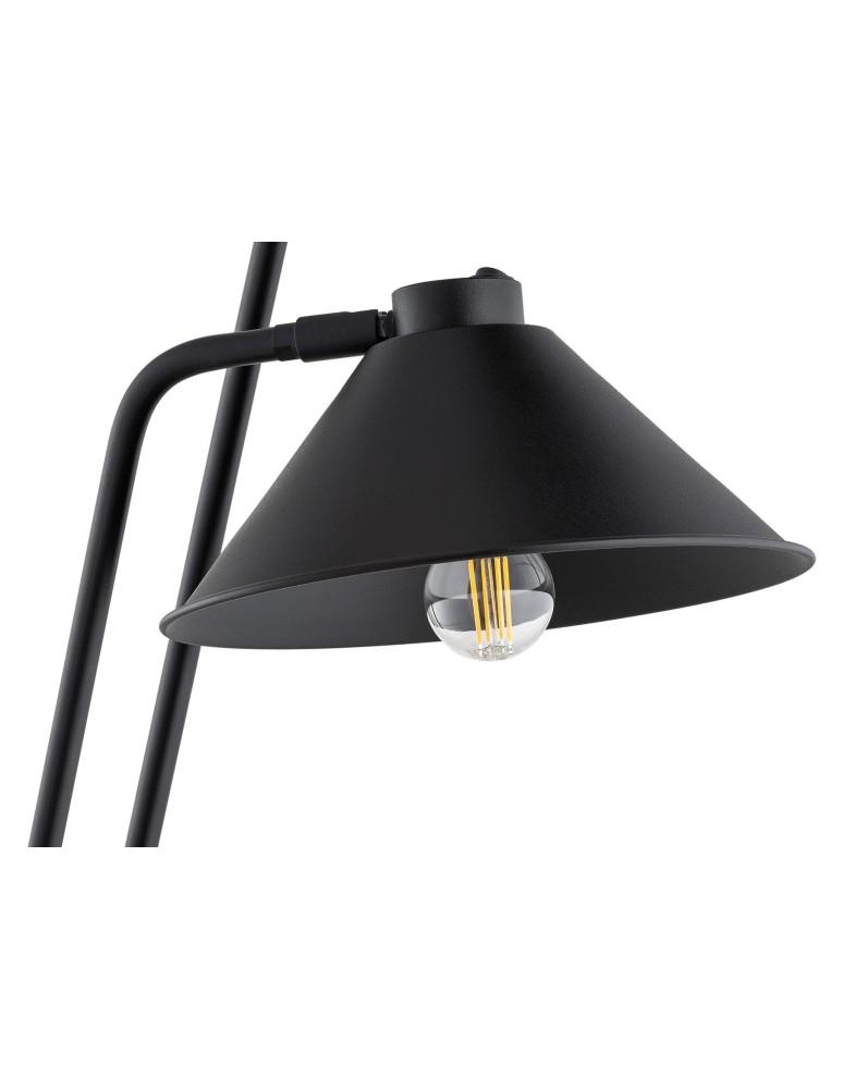 Floor lamps for reading - Argon GABIAN 2 fl. floor lamp 2x15W (max) black structure 7075 - product kolory-swiatla.pl 4