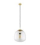 Single pendant lamps - Argon GLEN 1 fl. pendant lamp 1x15W (max) transparent brass elements 4739 - product 2