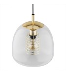 Single pendant lamps - Argon GLEN 1 fl. pendant lamp 1x15W (max) transparent brass elements 4739 - product 3