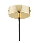 Single pendant lamps - Argon GLEN 1 fl. pendant lamp 1x15W (max) transparent brass elements 4739 - product 4