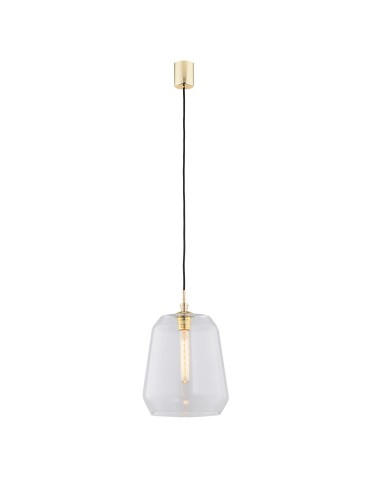 Argon IRUN pendant lamp 1 pł. 1x15W (max) transparent brass elements 4266