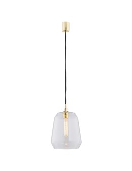 Argon IRUN lampa wisząca 1 pł. 1x15W (max) przeroczysty elementy mosiądzowane 4266