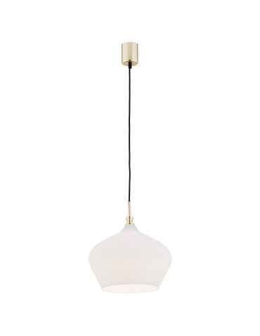 Argon IRUN pendant lamp 1 pł. 1x15W (max) opal brass elements 4272