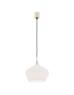 Argon IRUN lampa wisząca 1 pł. 1x15W (max) opal elementy mosiądzowane 4272