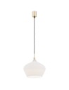 Argon IRUN pendant lamp 1 pł. 1x15W (max) opal brass elements 4272