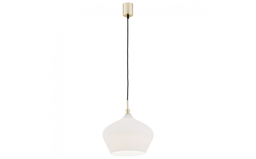 Argon IRUN lampa wisząca 1 pł. 1x15W (max) opal elementy mosiądzowane 4272