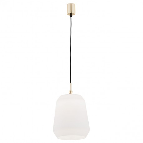 Argon IRUN lampa wisząca 1 pł. 1x15W (max) opal elementy mosiądzowane 4273