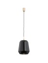 Argon IRUN pendant lamp 1 pł. 1x15W (max) gloss black brass elements 4277