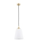 Single pendant lamps - Argon JACKSON pendant lamp 1 pł. 1x15W (max) opal mat brass elements 4698 - product 2