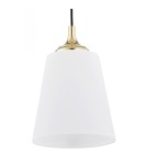 Single pendant lamps - Argon JACKSON pendant lamp 1 pł. 1x15W (max) opal mat brass elements 4698 - product 4