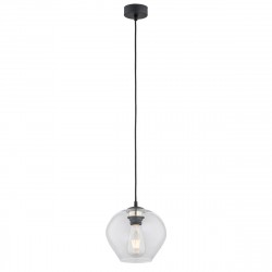 Argon KALIMERA lampa wisząca 1 pł. mniejsza 1x15W (max) transparentny czarny mat 4041