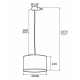 Argon KARIN lampa wisząca 1 pł. 1x15W (max) biały biały struktura 4343