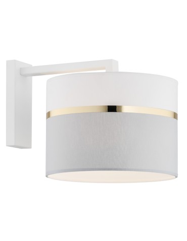 Argon KASER wall lamp 1 pł. 1x15W (max) white grey with gold decor white structure 4293
