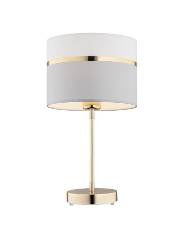 Argon KASER 1 fl. table lamp 1x15W (max) white grey with gold decor brass 4298