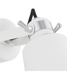Loft wall lamps - industrial - Argon KONGO wall lamp 1 pł. 1x15W (max) white structure chrome elements 3174 - product 2