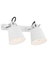 Argon KONGO wall lamp 2 pł. 2x15W (max) white structure chrome elements 672