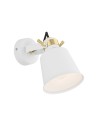 Argon KONGO wall lamp 1 pł. 1x15W (max) white structure brass elements 4160