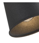 Loft wall lamps - industrial - Argon KONGO wall lamp 2 pł. 2x15W (max) black structure chrome elements 673 - product 2