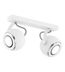 Adjustable ceiling lamps - spots - Argon KOS plafond 2 fl. 2x5W (max) white structure chrome elements 749 - product 1