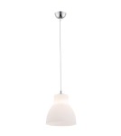 Single pendant lamps - Argon LINDOS 1 fl. pendant lamp smaller 1x15W (max) opal matt chrome 3412 - product 1