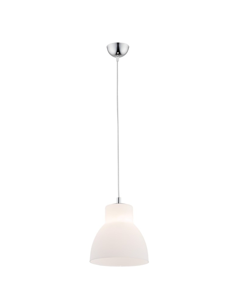 Single pendant lamps - Argon LINDOS 1 fl. pendant lamp smaller 1x15W (max) opal matt chrome 3412 - product kolory-swiatla.pl 1