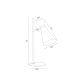 Argon LUKKA lampa biurkowa 1 pł. 1x15W (max) biały struktura elementy chromowane 3890