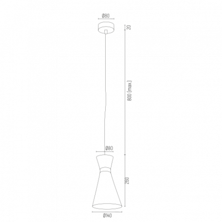 Argon LUKKA lampa wisząca 1 pł. 1x15W (max) biały struktura elementy chromowane 3892