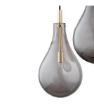 Lampy wiszące - Argon OAKLAND lampa wisząca 3 pł. 3x6W (max) dymny czarny struktura 6105 - produkt 5